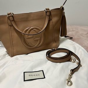 GUCCI SOHO BAG CAMEL/BEIGE